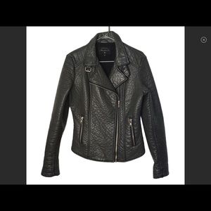 Mavi Charcoal Grey Vegan Leather Jacket